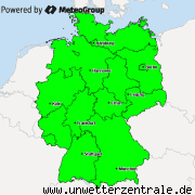 Aktuelle Unwetterwarnungen für Deutschland